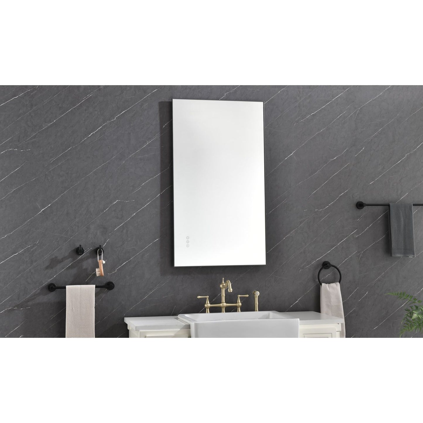 42x 24 Inch LED Mirror Bathroom Vanity Mirror with Back Light, Wall Mount Anti-Fog Memory Large Adjustable Vanity Mirror