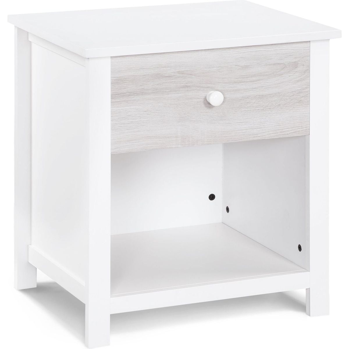 Connelly Nightstand White/Rockport Gray