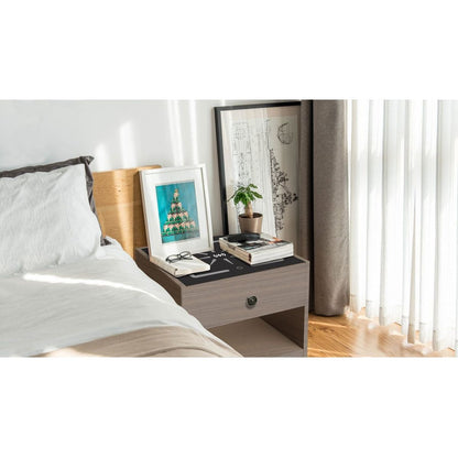 NIGHTSTAND WITH WIRELESS CHARGING STATION