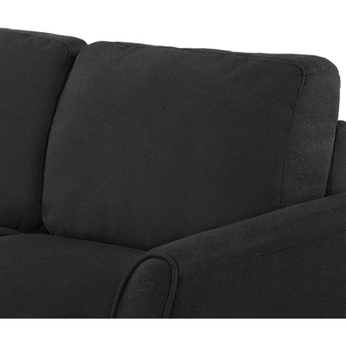 Living Room Furniture Love Seat Sofa Double Seat Sofa (Loveseat Chair)(Black)