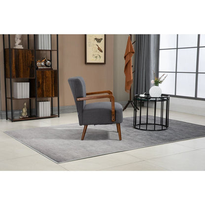 Wood Frame Armchair, Modern Accent Chair Lounge Chair for Living Room