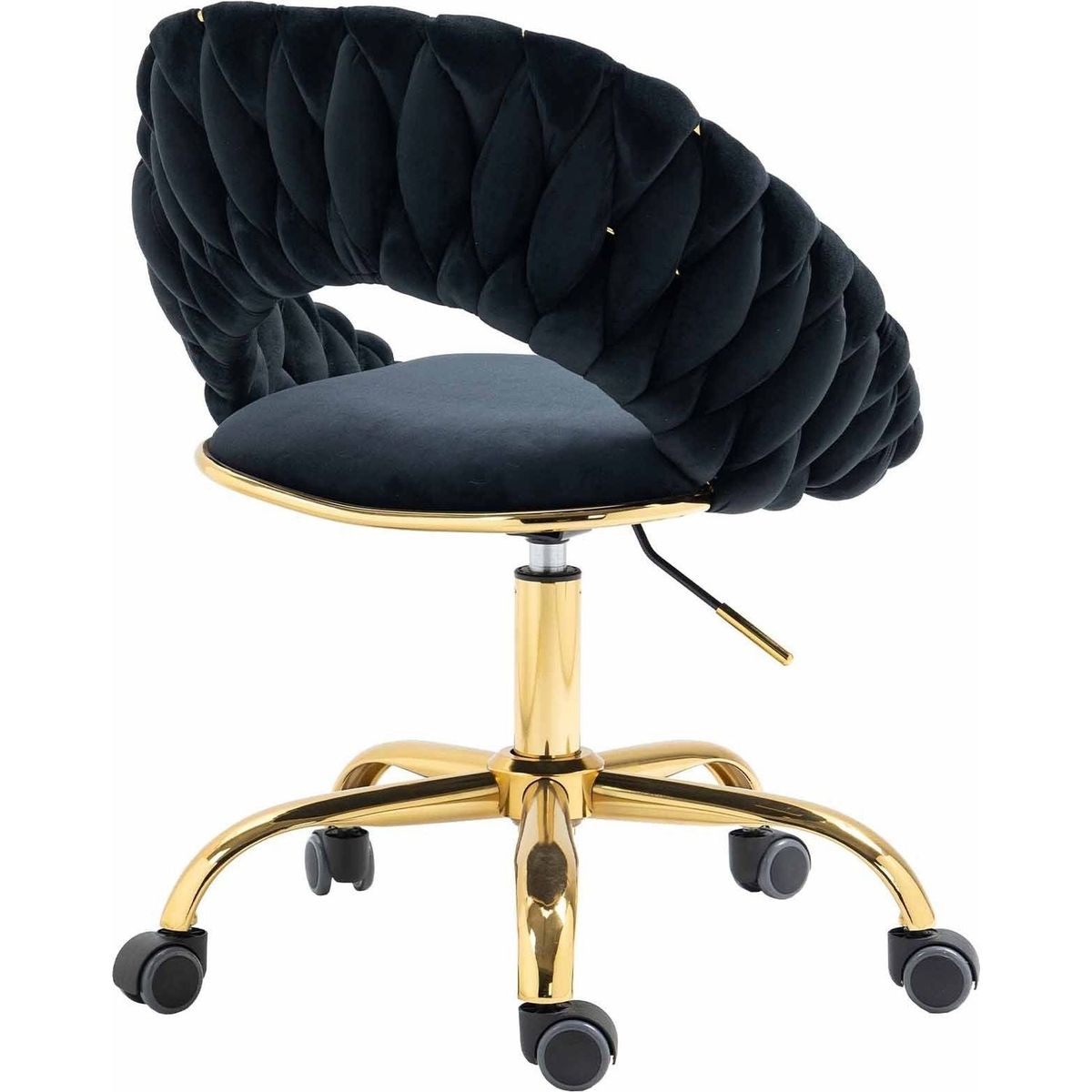 Computer Chair Office Chair Adjustable Swivel Chair Fabric Seat Home Study Chair