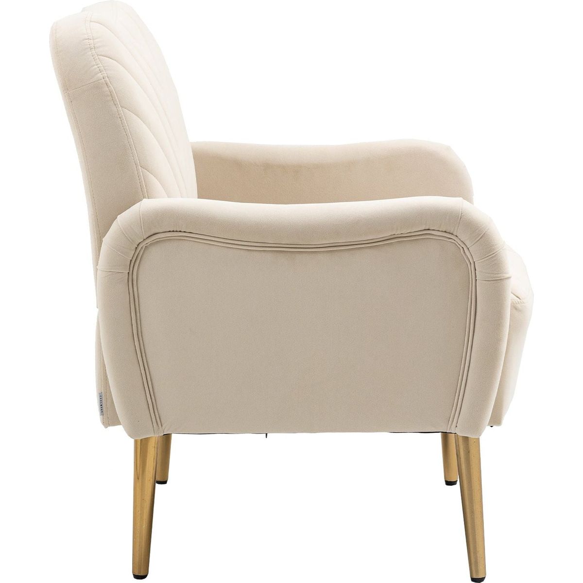 Velvet Chair, Accent chair/ Living room lesiure chair with metal feet