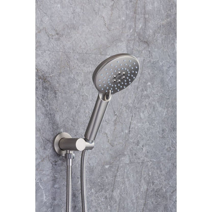 Tub Shower Faucets Sets Complete Bathtub Faucet Set Brushed Nickel Bathtub Shower System with Tub Spout, Bathroom Tub and Shower Faucet Combo Trim Kit with Rough-in Valve