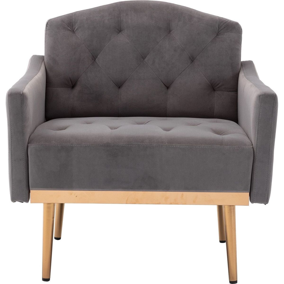 Accent Chair, Leisure single sofa with Rose Golden feet