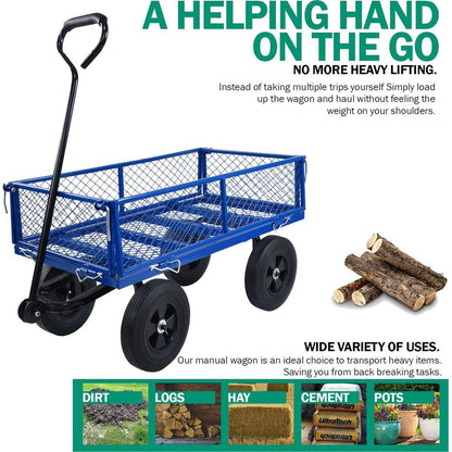 Tools cart Wagon Cart Garden cart trucks make it easier to transport firewood