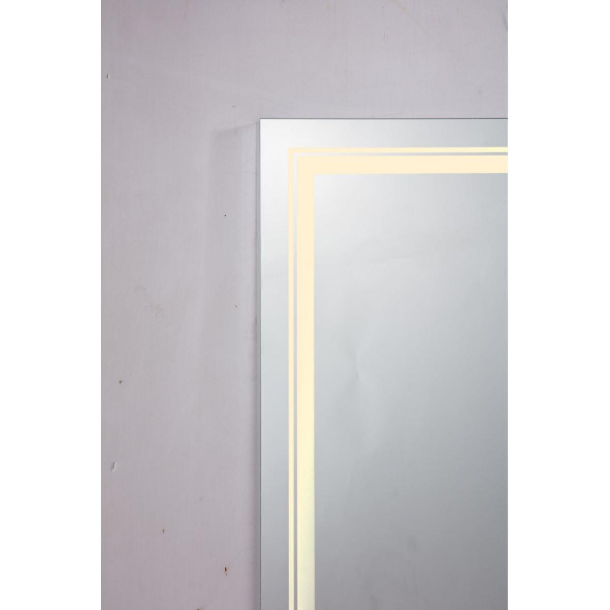 32x24 LED Lighted Bathroom Wall Mounted Mirror with High Lumen+Anti-Fog Separately Control+Dimmer Function