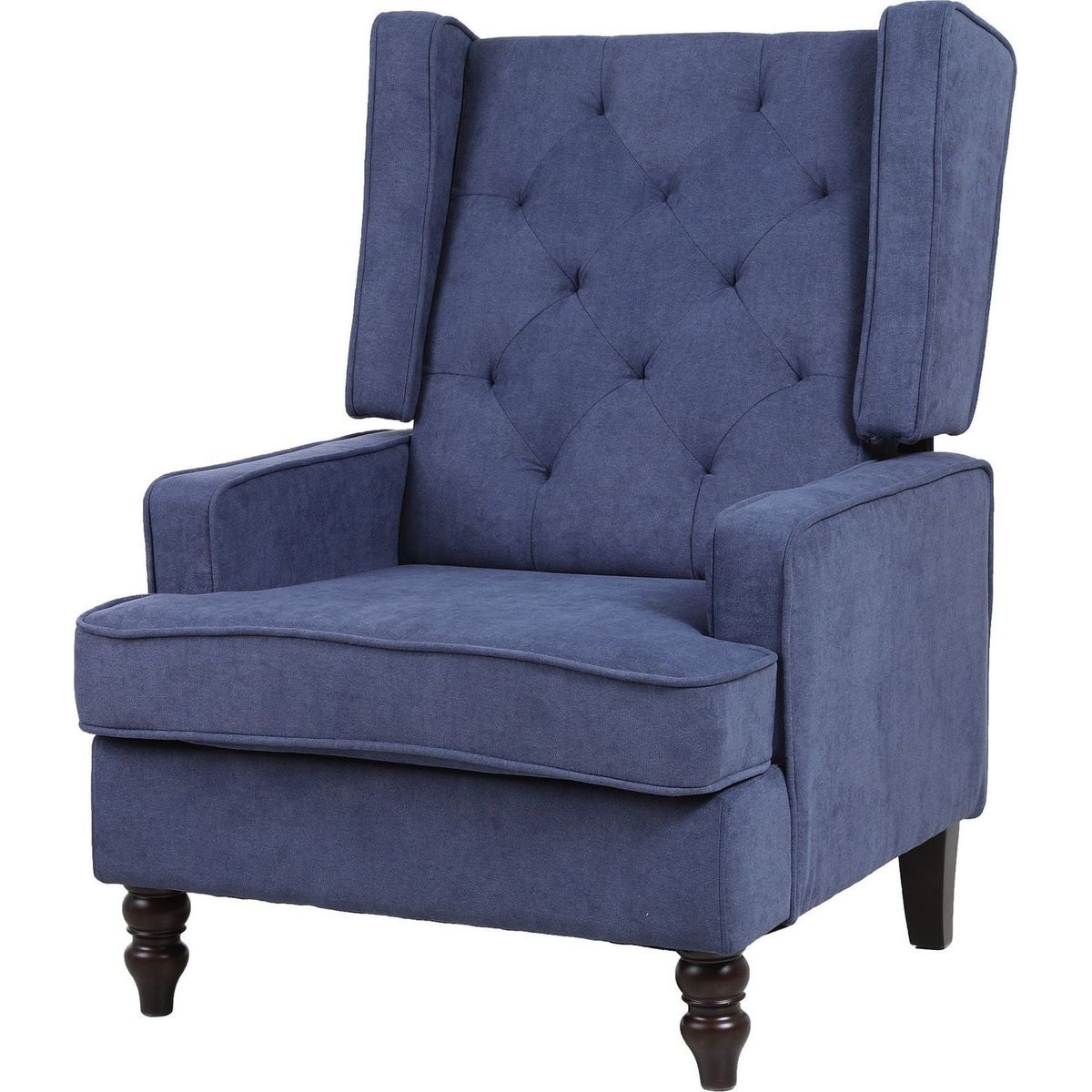 living room Comfortable rocking chair accent chair Navy fabric