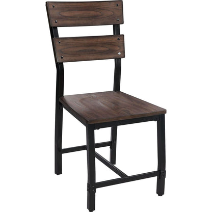 Mariatu Side Chair (Set-2), Oak (2Pc/1Ctn)