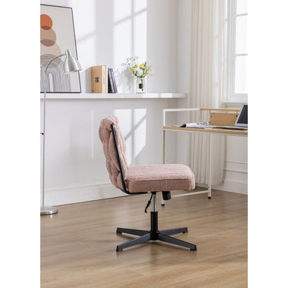 Armless Office Desk Chair No Wheels