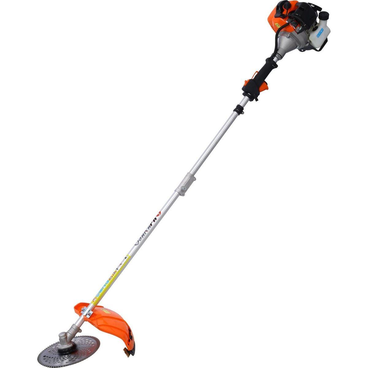 8 in 1 Multi-Functional Trimming Tool, 56CC 2-Cycle Garden Tool System with Gas Pole Saw, Hedge Trimmer, Grass Trimmer, and Brush Cutter EPA Compliant