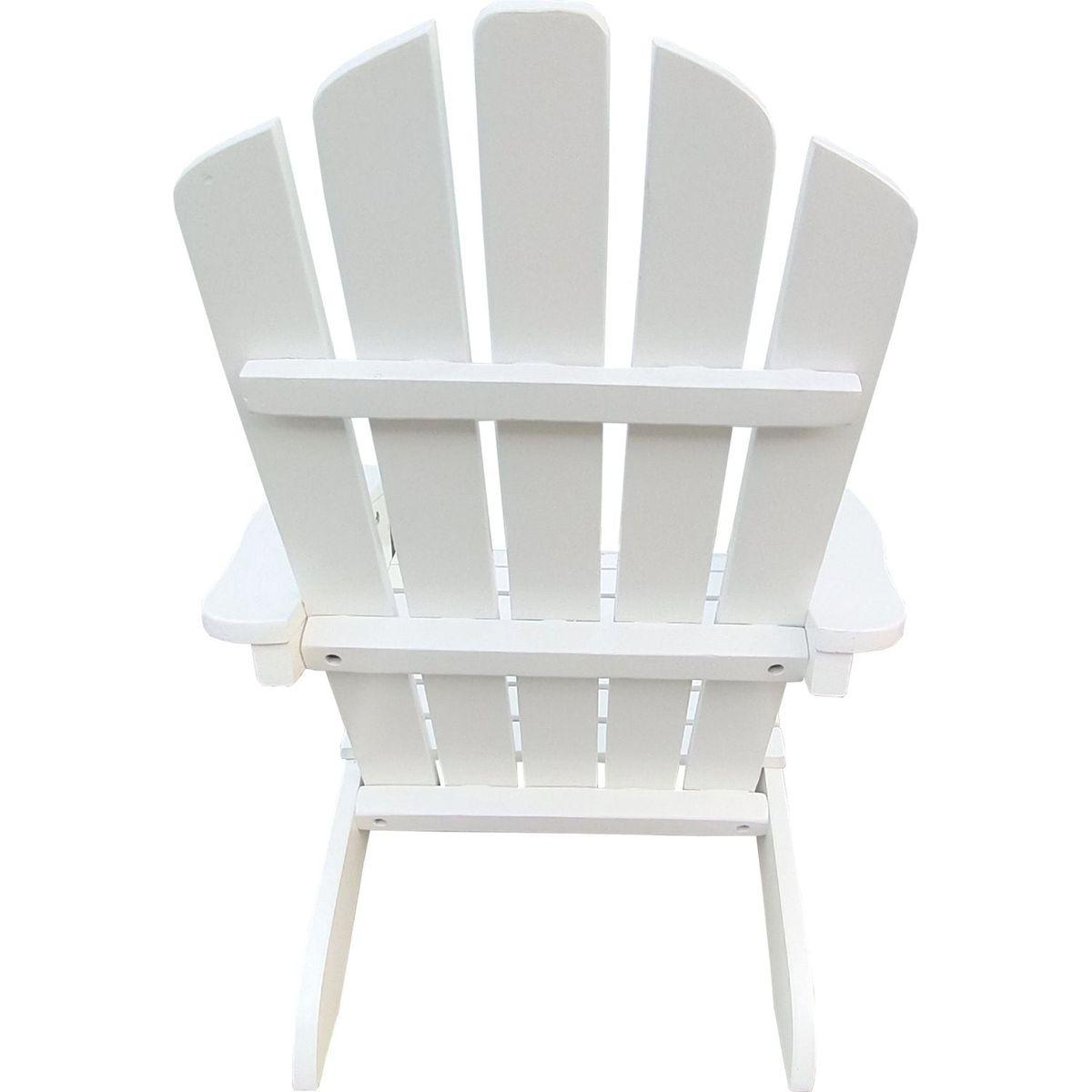 Outdoor or indoor Wood children Adirondack chair,white