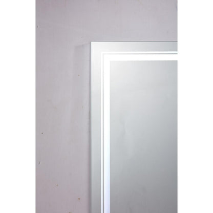 32x24 LED Lighted Bathroom Wall Mounted Mirror with High Lumen+Anti-Fog Separately Control+Dimmer Function