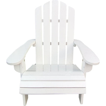 Outdoor or indoor Wood children Adirondack chair,white