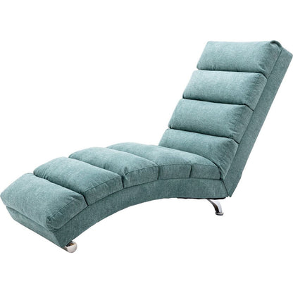 Linen Chaise Lounge Indoor Chair, Modern Long Lounger for Office or Living Room