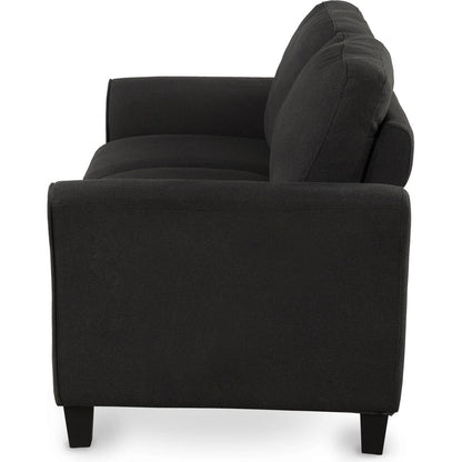 Living Room Furniture Love Seat Sofa Double Seat Sofa (Loveseat Chair)(Black)