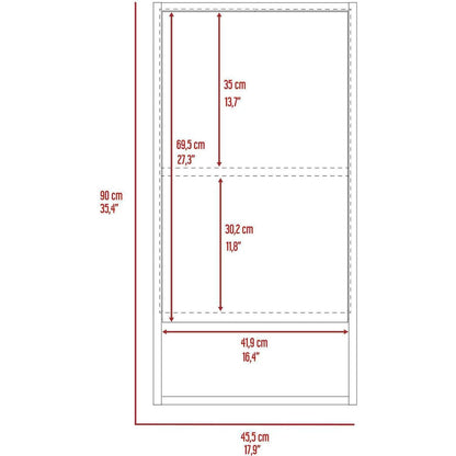 Burlington Rectangle Medicine Cabinet with Mirror White