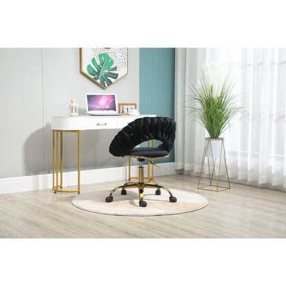 Computer Chair Office Chair Adjustable Swivel Chair Fabric Seat Home Study Chair