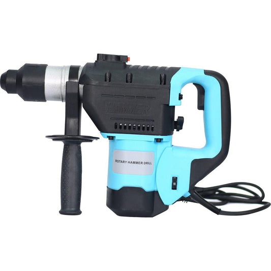 Rotary Hammer 1100W (Blue + Black) 1-1/2" SDS Plus Rotary Hammer Drill 3 Functions - Streamdale Furniture