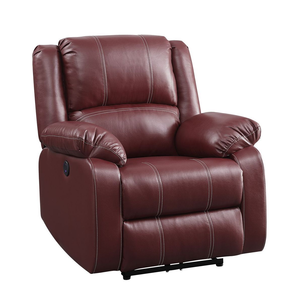 Zuriel Power Recliner, Red PU 52153