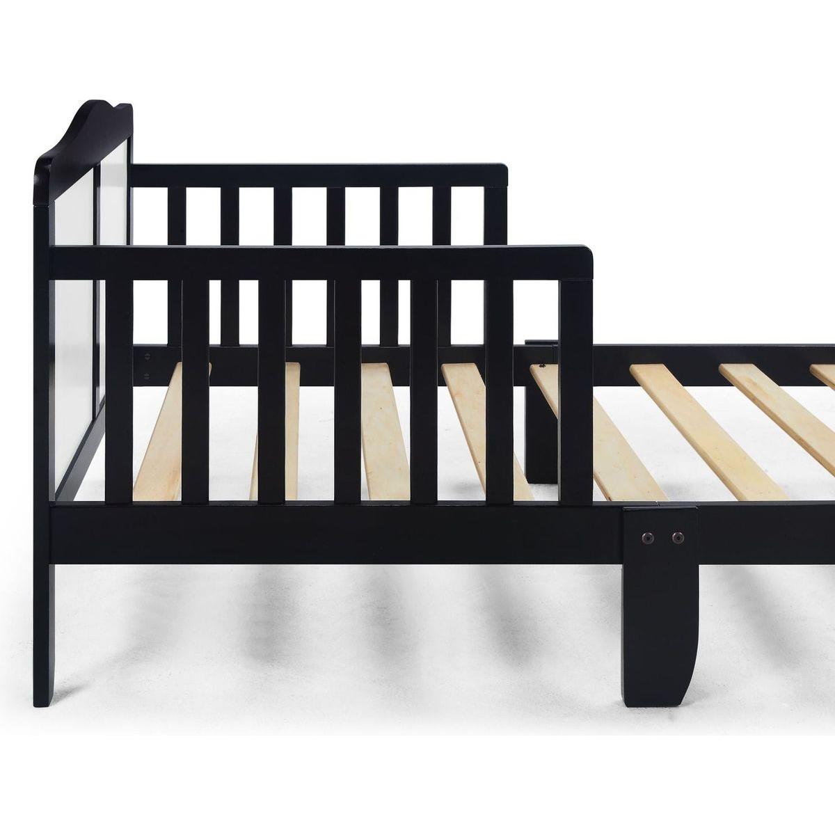 Birdie Toddler Bed Black/White