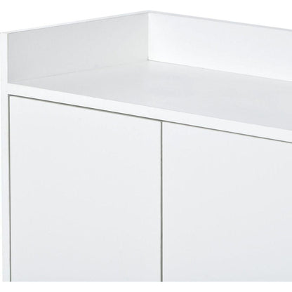 Modern Sideboard Elegant Buffet Cabinet with Large Storage Space for Dining Room, Entryway (White)