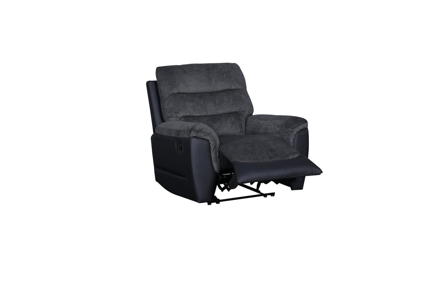 Chris 1 Seater Recliner Black/Grey