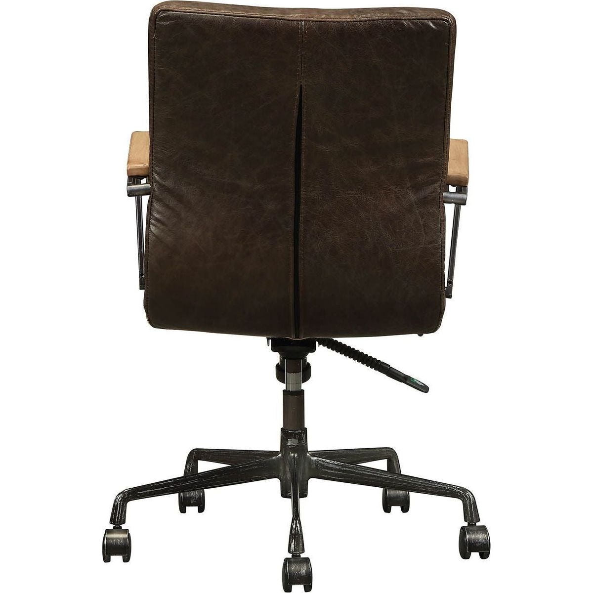 Joslin Office Chair in Distress Chocolate Top Grain Leather