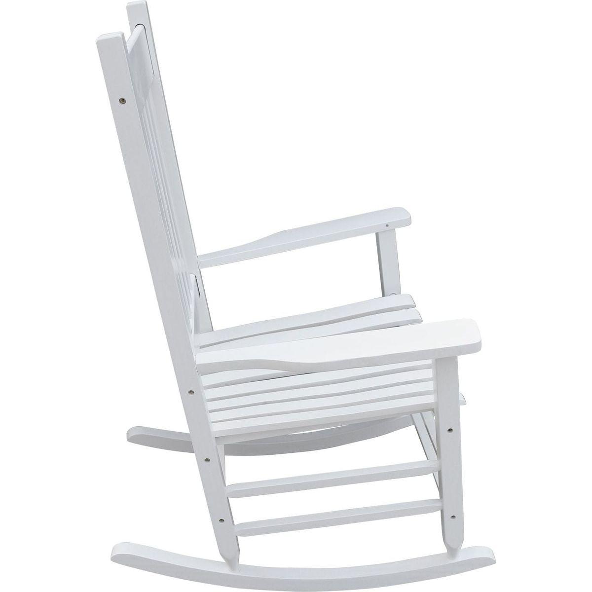 wooden porch rocker chair WHITE