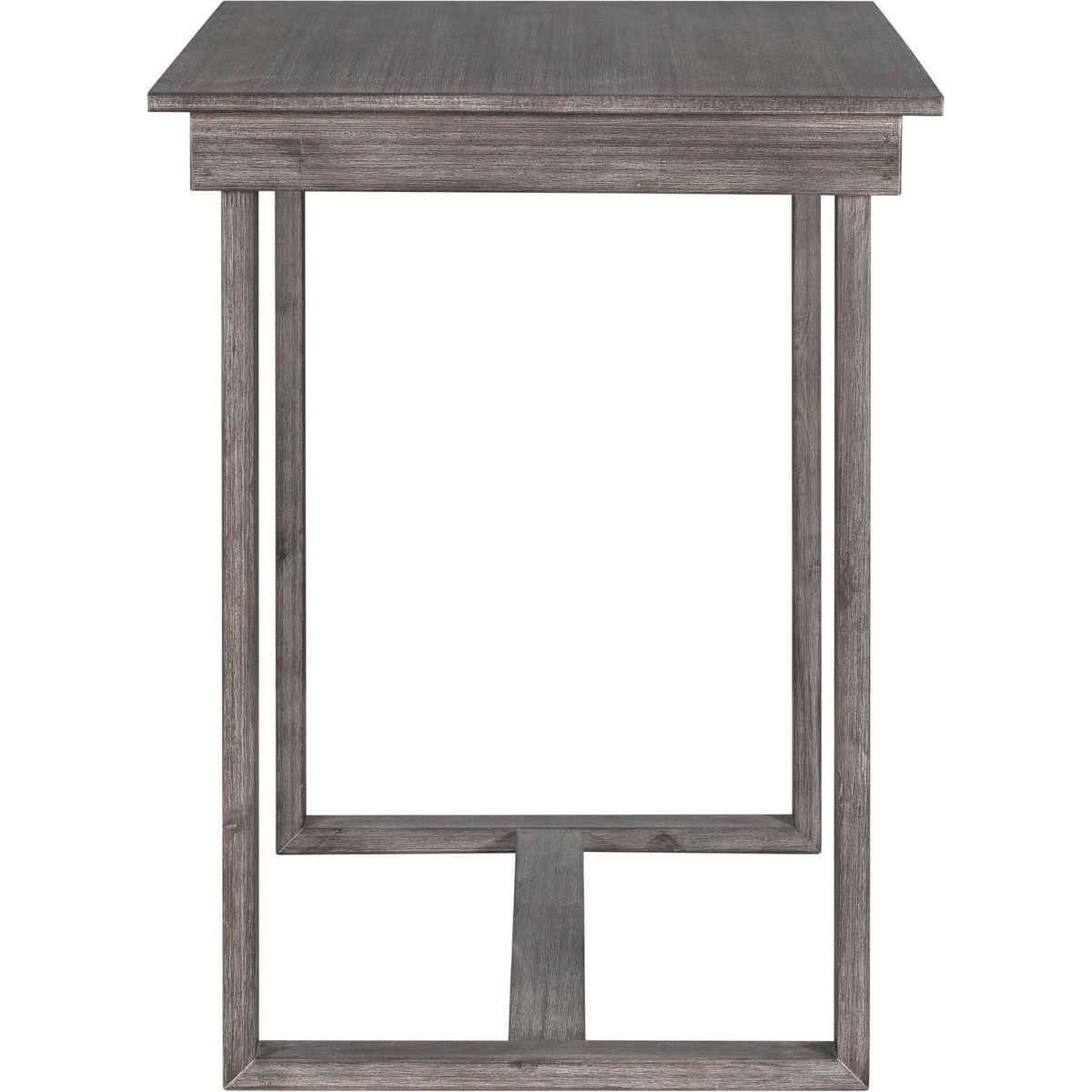 Farmhouse Counter Height 5-Piece Dining Table Set with 1 Rectangular Dining Table and 4 Dining Chairs for Small Places,Gray