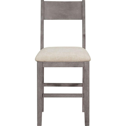 Farmhouse Counter Height 5-Piece Dining Table Set with 1 Rectangular Dining Table and 4 Dining Chairs for Small Places,Gray