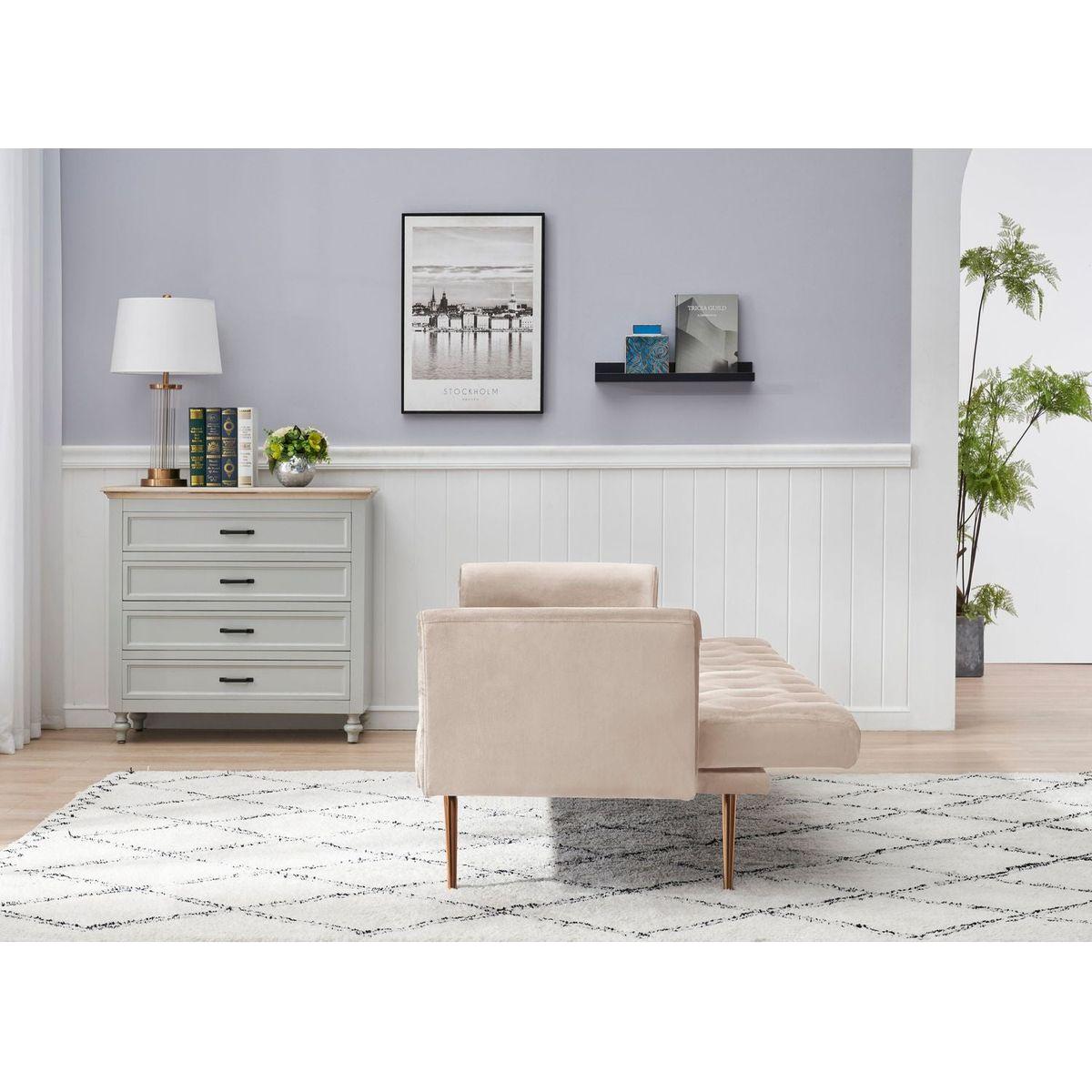 71" Convertible Double Folding Living Room Sofa Bed