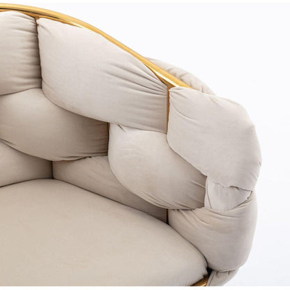 Luxury modern simple leisure velvet single sofa chair bedroom lazy person household dresser stool manicure table back chair turquoise set of 2