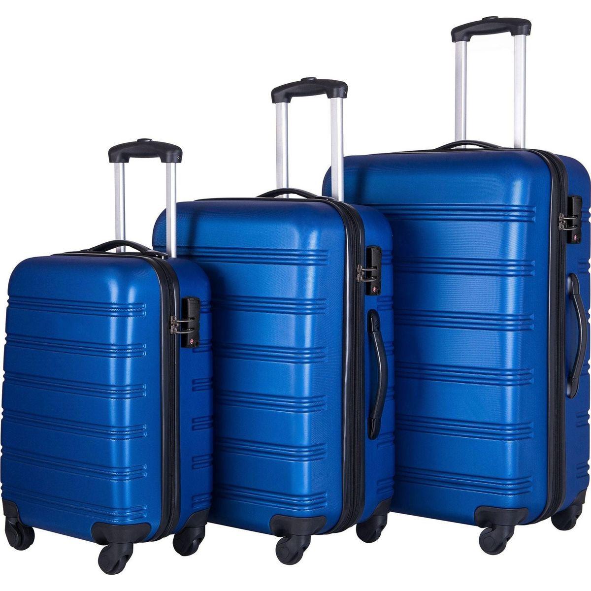 3 Piece Luggage Set Hardside Spinner Suitcase with TSA Lock 20" 24' 28" Available