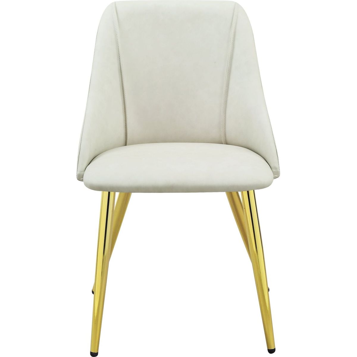 Gaines Side Chair (Set-2), White PU