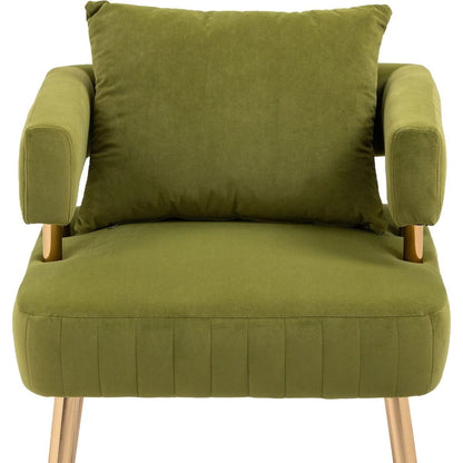 Accent Chair, leisure single chair with Golden feet