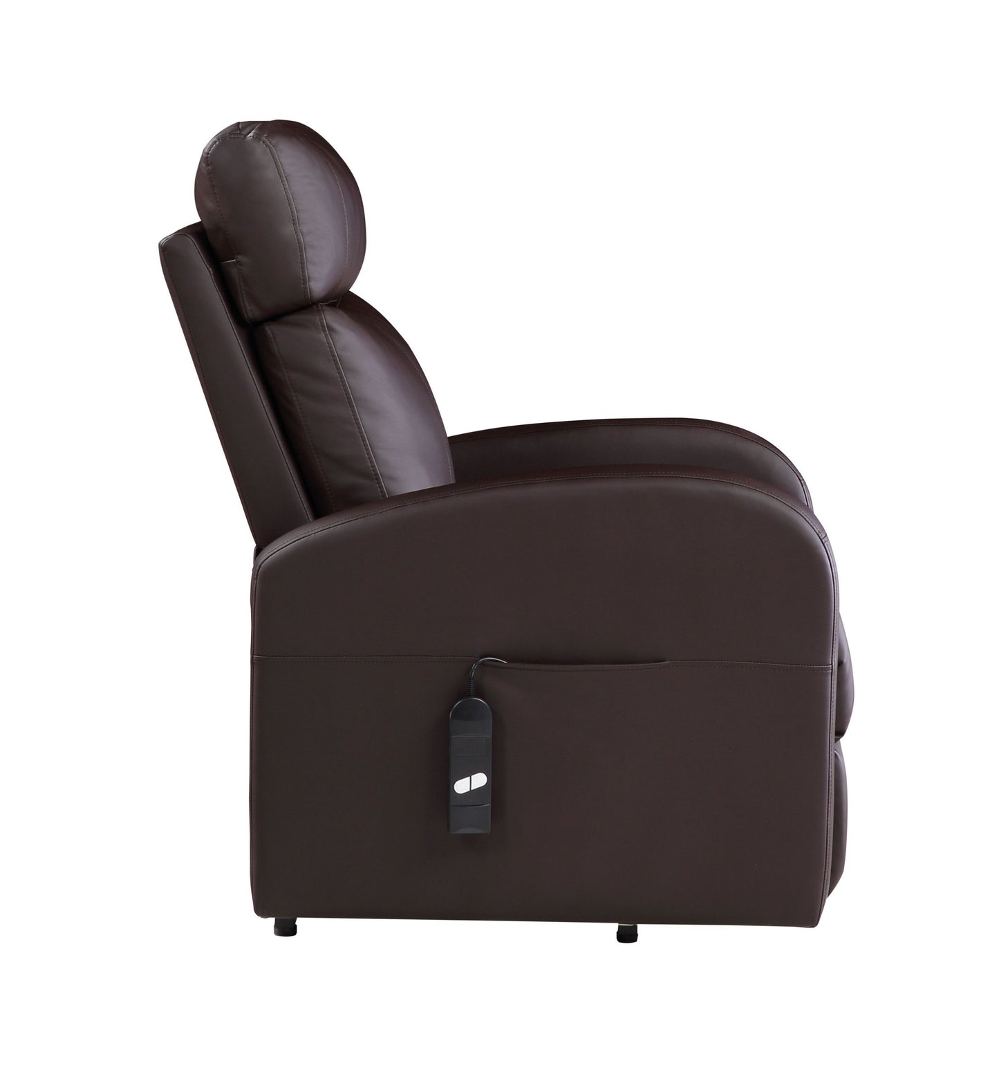 Ricardo Recliner w/Power Lift, Brown PU