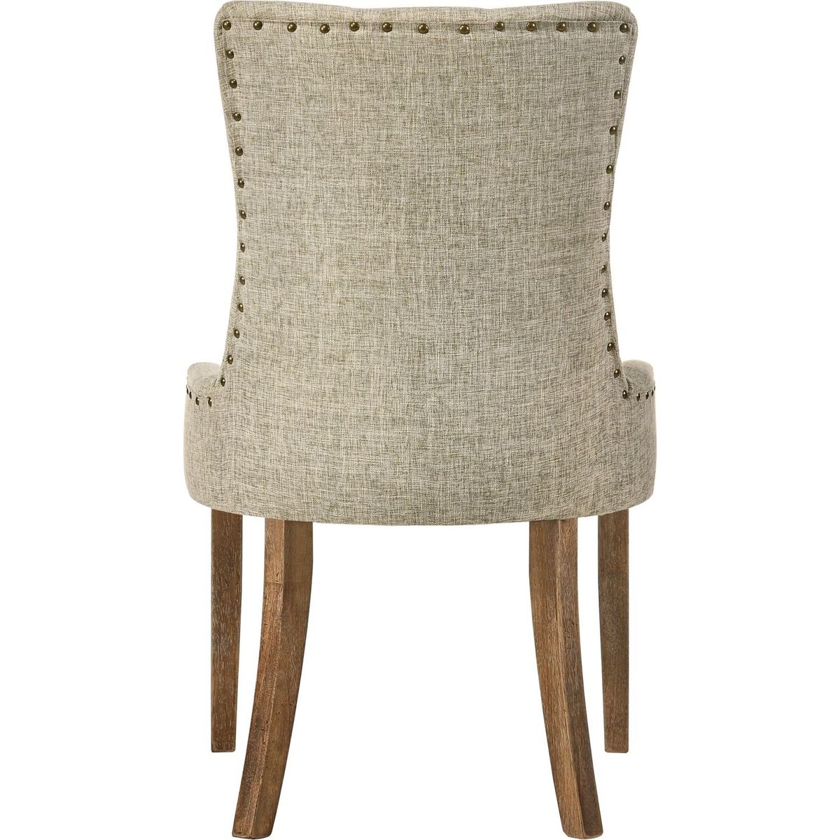 Yotam Side Chair, Beige Fabric & Salvaged Oak Finish