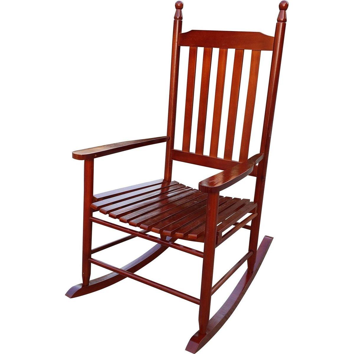 wooden porch rocker chair Brown