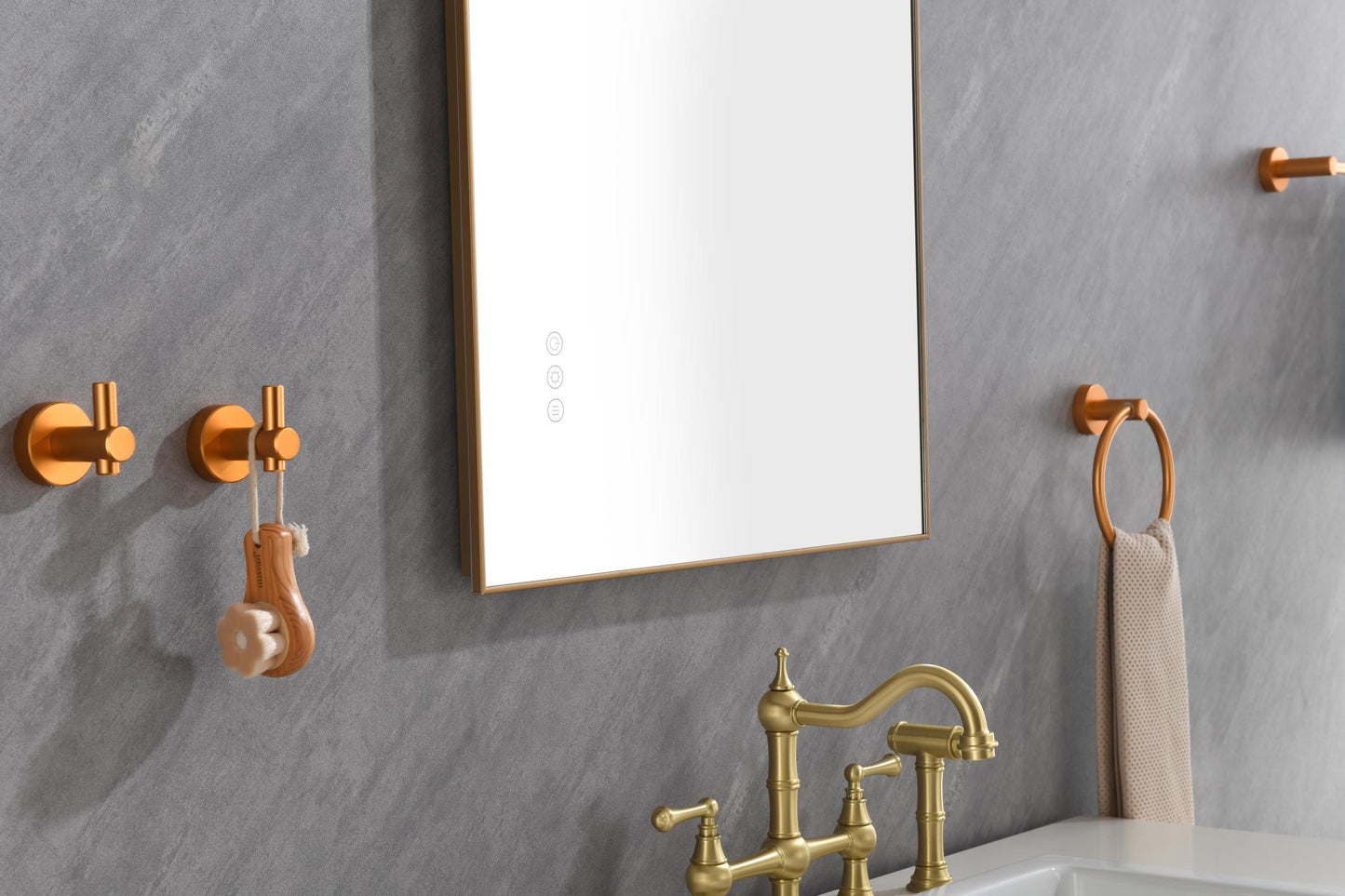 42x 24Inch LED Mirror Bathroom Vanity Mirror with Back Light, Wall Mount Anti-Fog Memory Large Adjustable Vanity Mirror