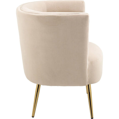 Accent Chair, leisure single chair with Golden feet