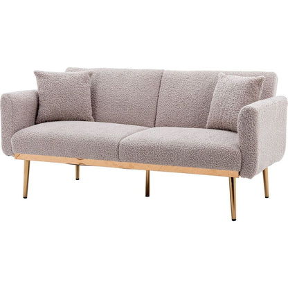 Velvet Sofa, Accent sofa .loveseat sofa with metal feet