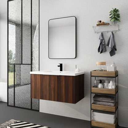 Modern Design 36 Inch Float Mounting Bathroom Vanity With Sink Soft Close Door, 2 Doo6CAWD-Packing)