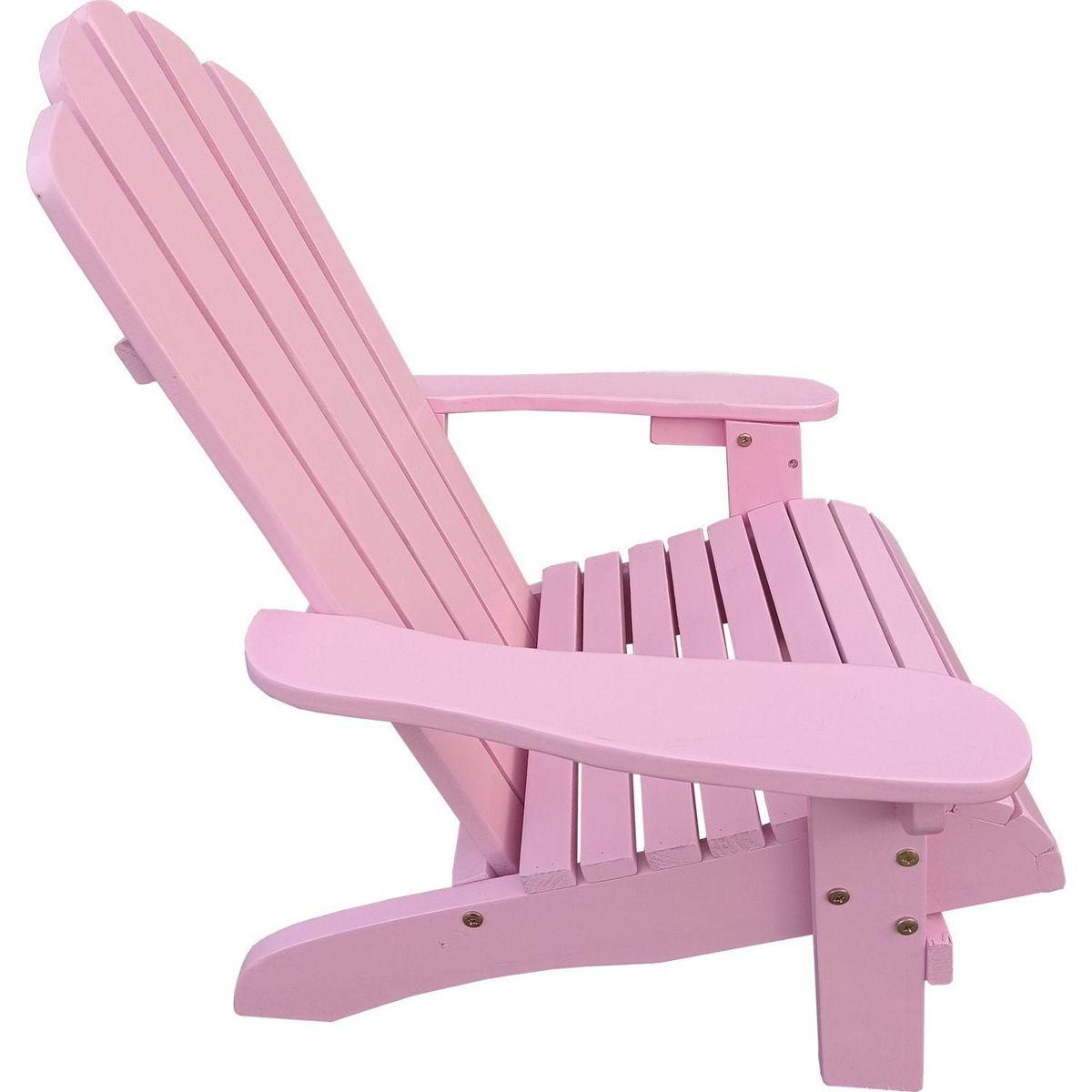 Outdoor or indoor Wood children Adirondack chair,pink