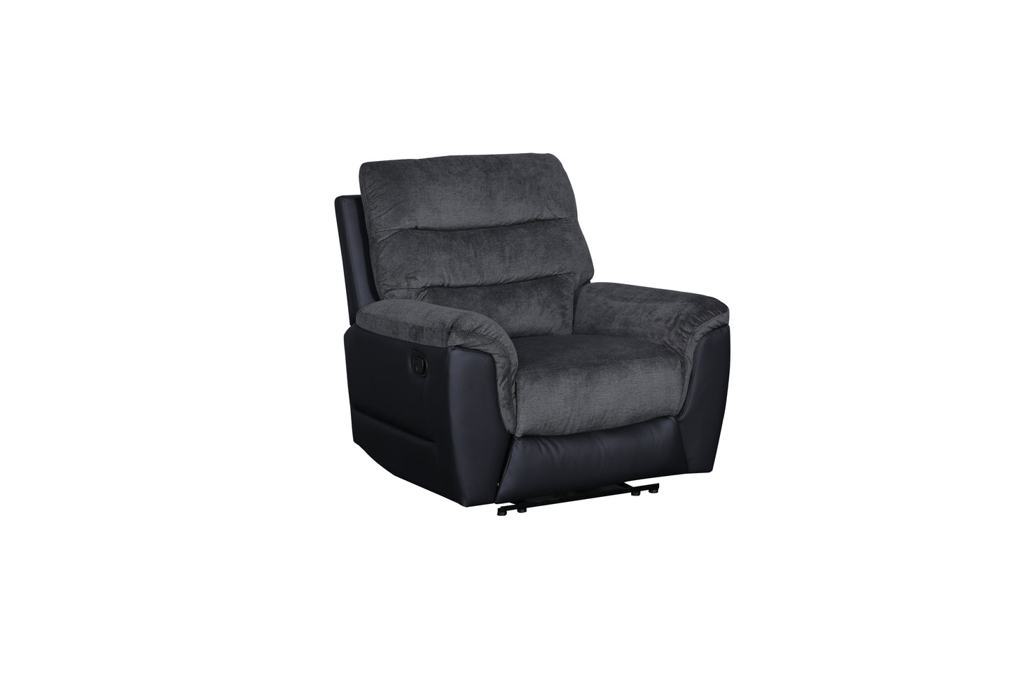 Chris 1 Seater Recliner Black/Grey