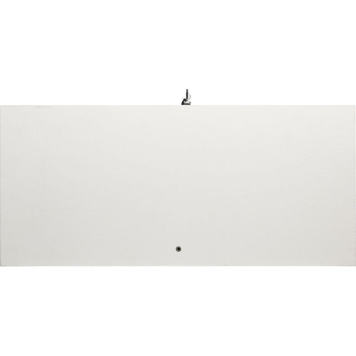 Two Door Glass Cabinet Glass Display Cabinet with 3 Shelves, White