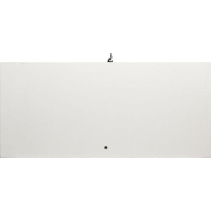 Two Door Glass Cabinet Glass Display Cabinet with 3 Shelves, White