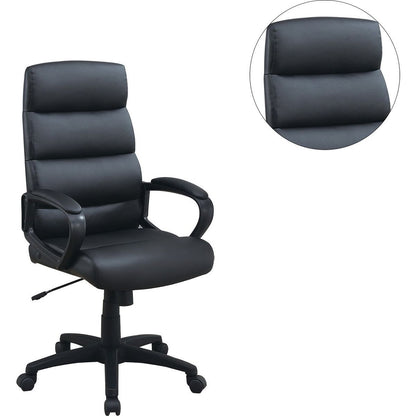 High-Back Adjustable Height Office Chair in Black