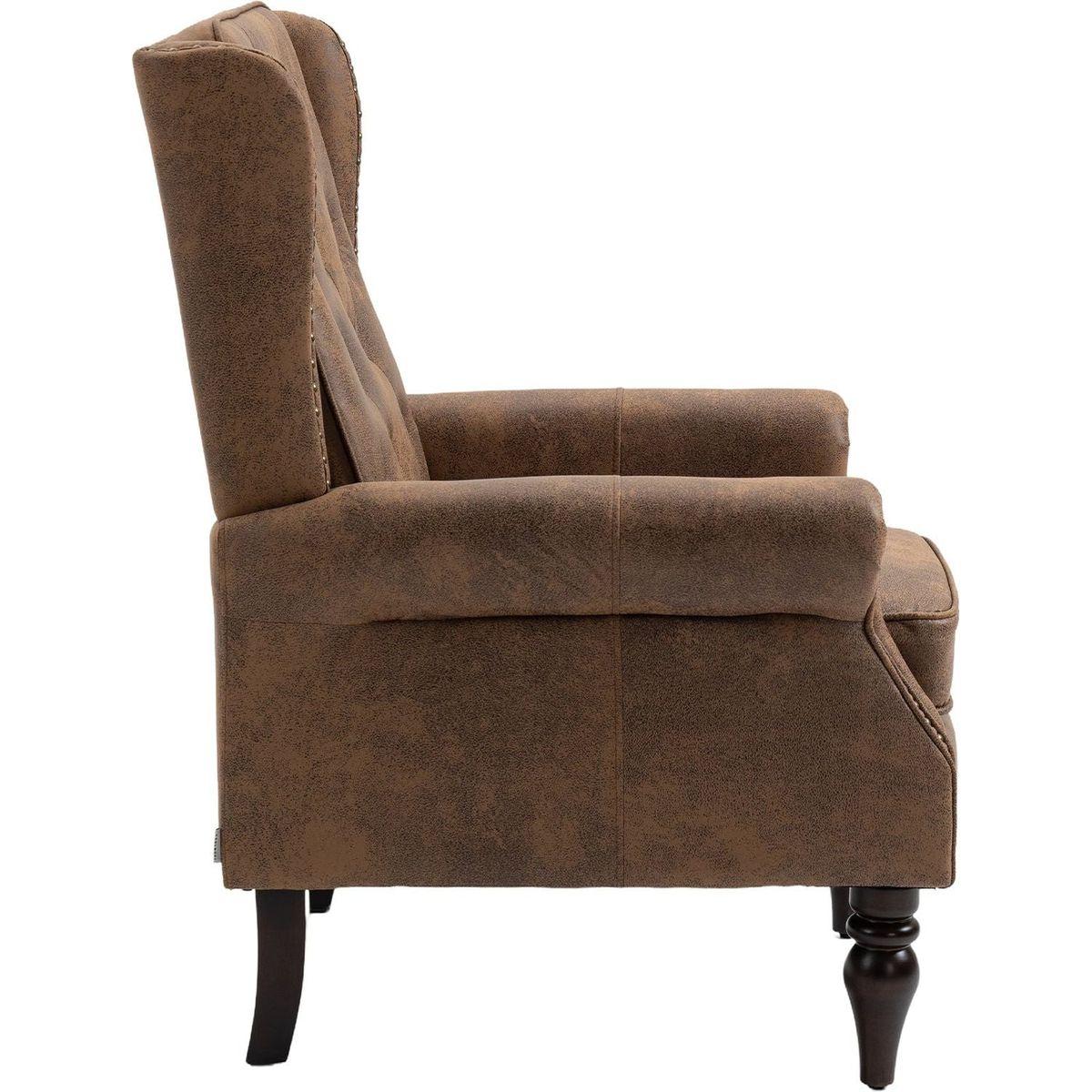 Wood Frame Armchair, Modern Accent Chair Lounge Chair for Living Room