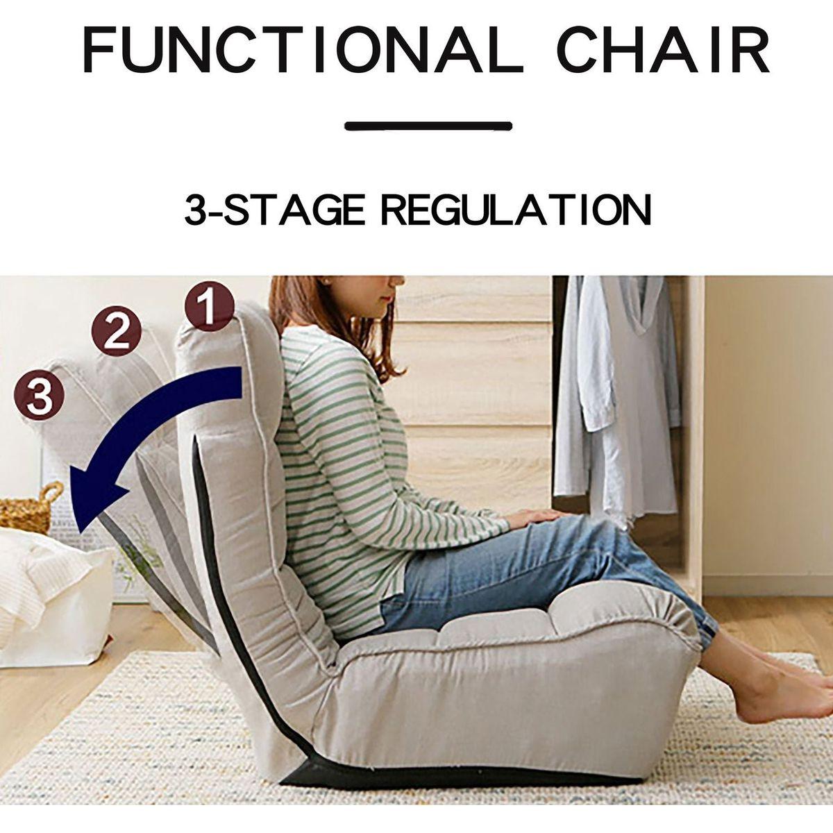 Lazy sofa balcony leisure chair bedroom sofa chair foldable reclining chair leisure single sofa functional chair